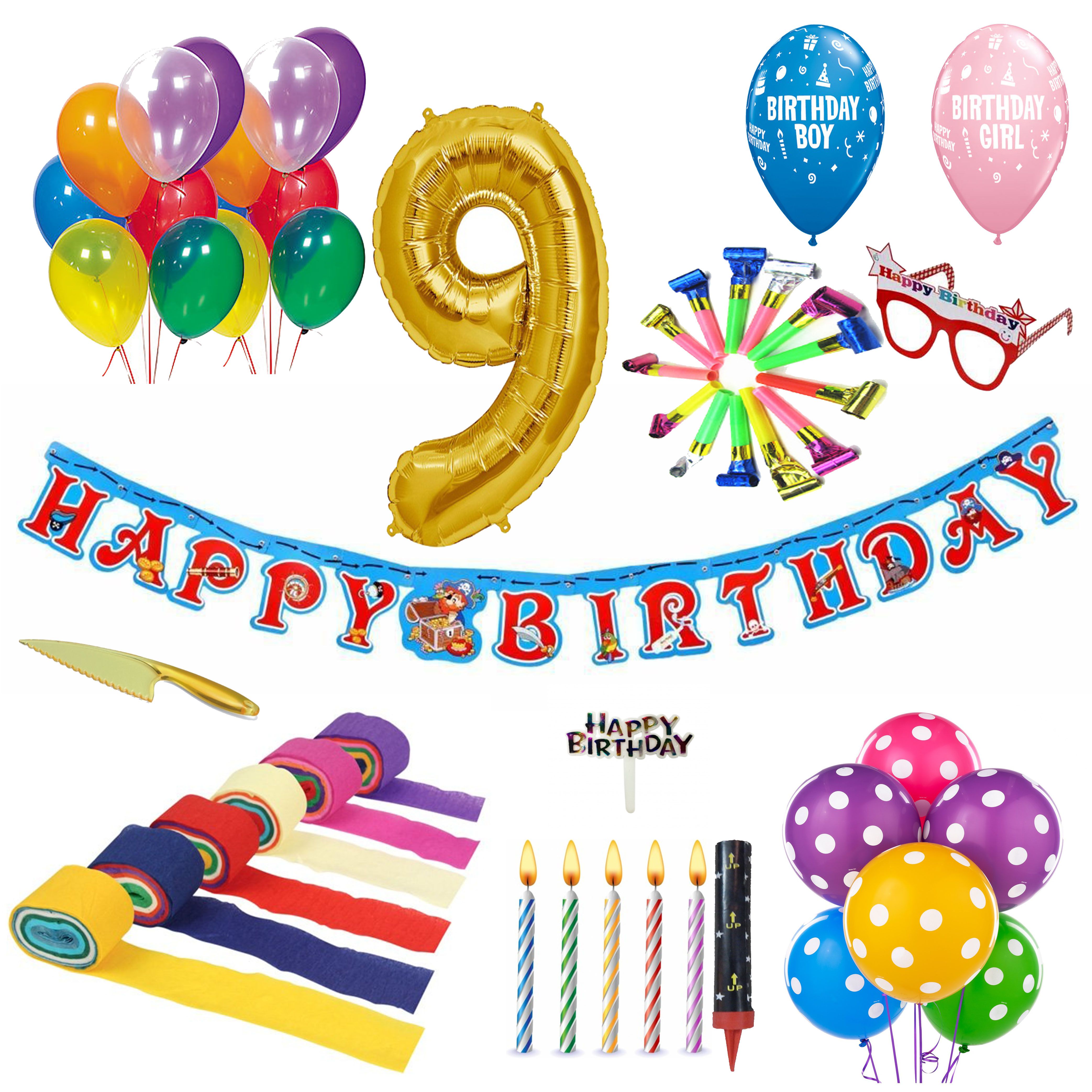 9th Birthday Decoration Kit - Buy 9th Birthday Decoration Kit Online at