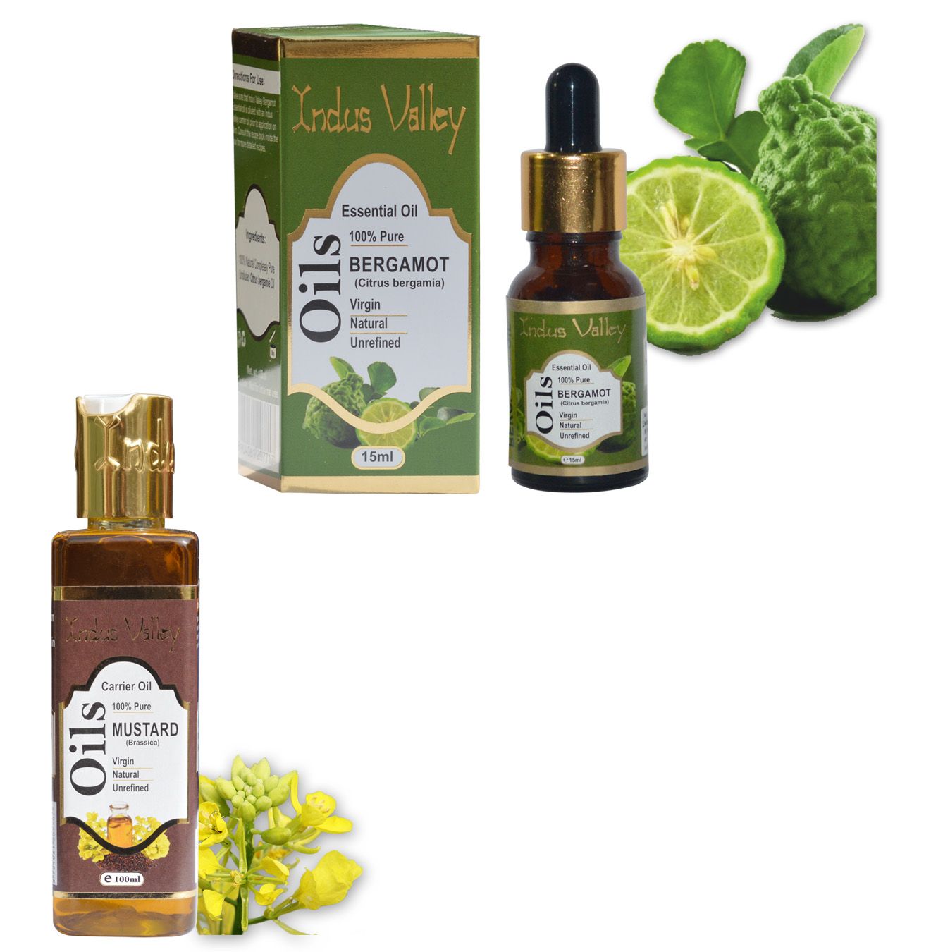 Indus Valley Bergamot And Mustard Oil For Good Hair And Scalp