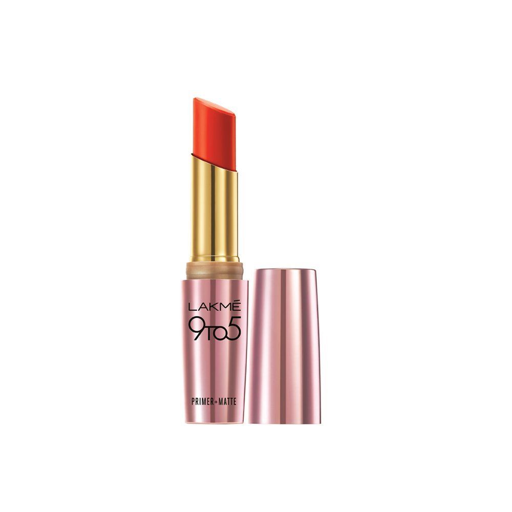 LAKME 9 to 5 Primer and Matte Lipstick Orange Edge 3.6 gm ...