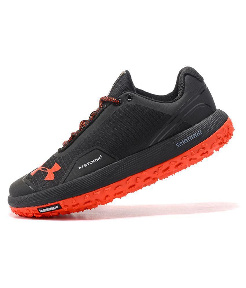 black and orange under armour basketball shoes