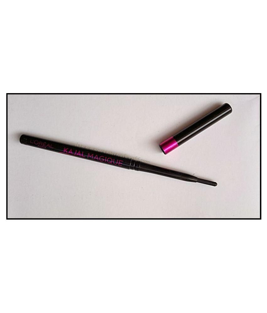 Imported Combo Kit L'oreal Paris Magique Super Kajal Pencil Black 1.05