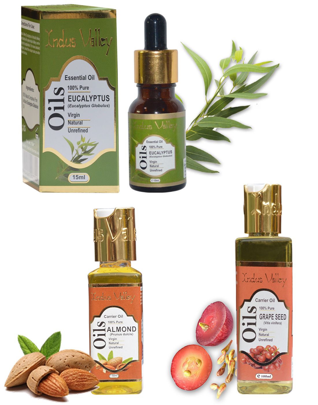 Indus Valley Essential Oil Combo Pack For Hair Scalp Treatment 150 mL