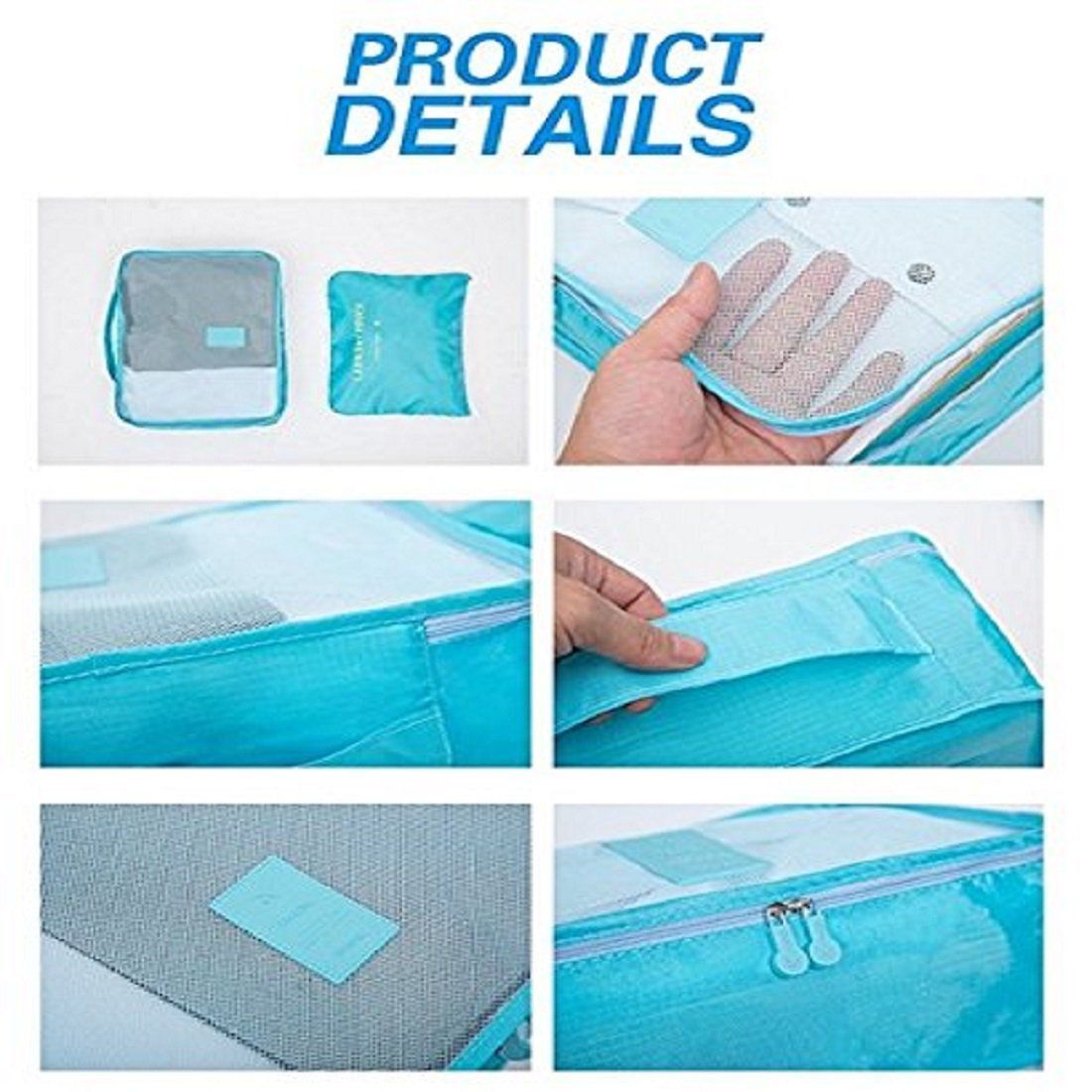 Kanha Blue 6 in 1 Travel Laundry Pouch Makeup Bag - Buy Kanha Blue 6 in ...