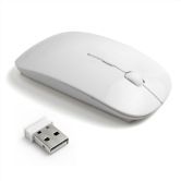 FrndzMart Ultra Slim White Wireless Mouse With Nano Reciever