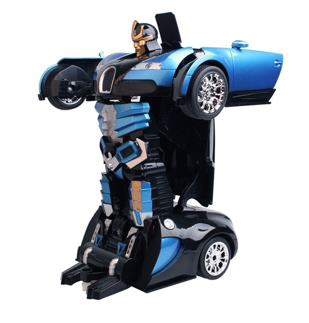 remote control bugatti transformer car toy