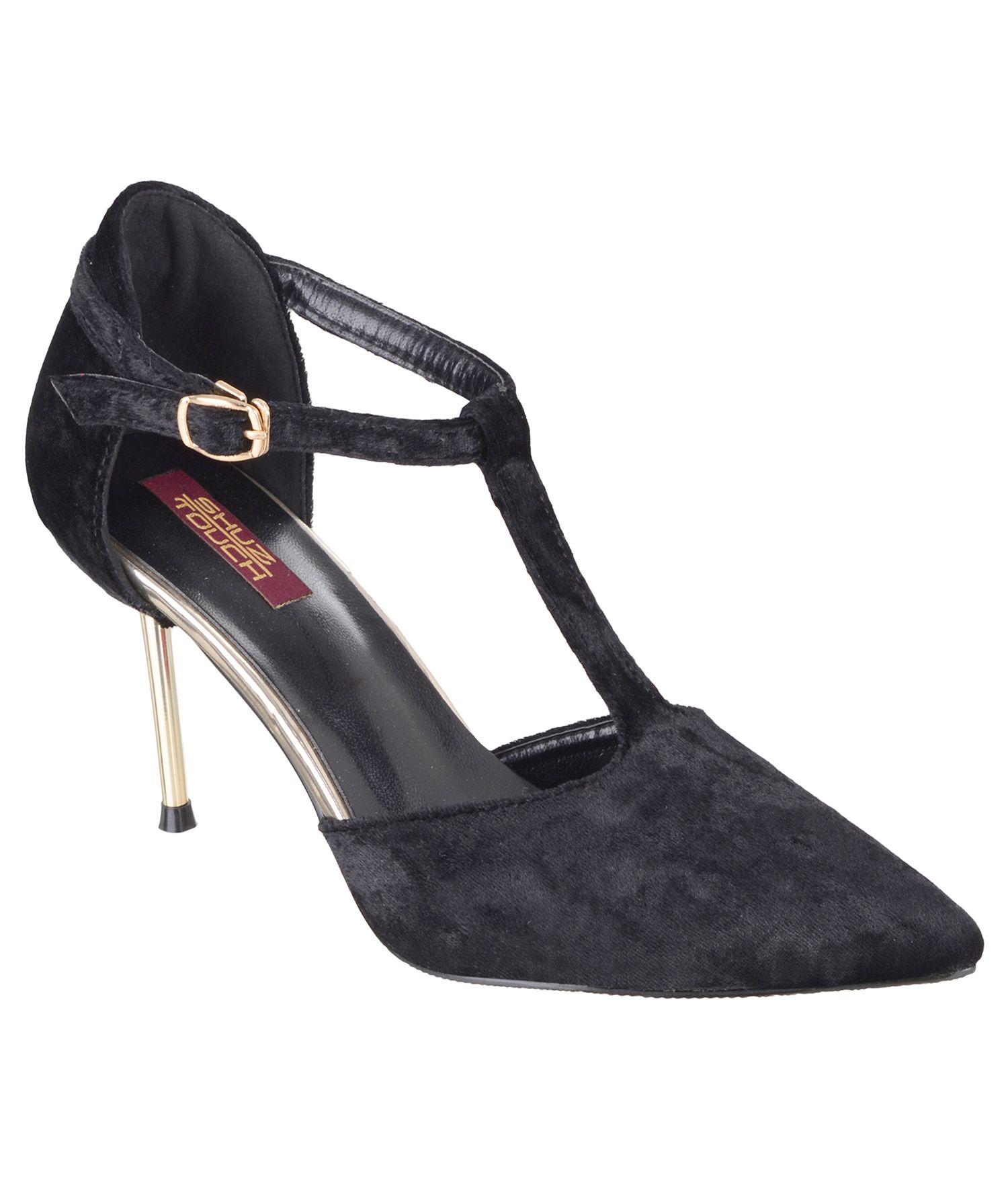 short black stiletto heels