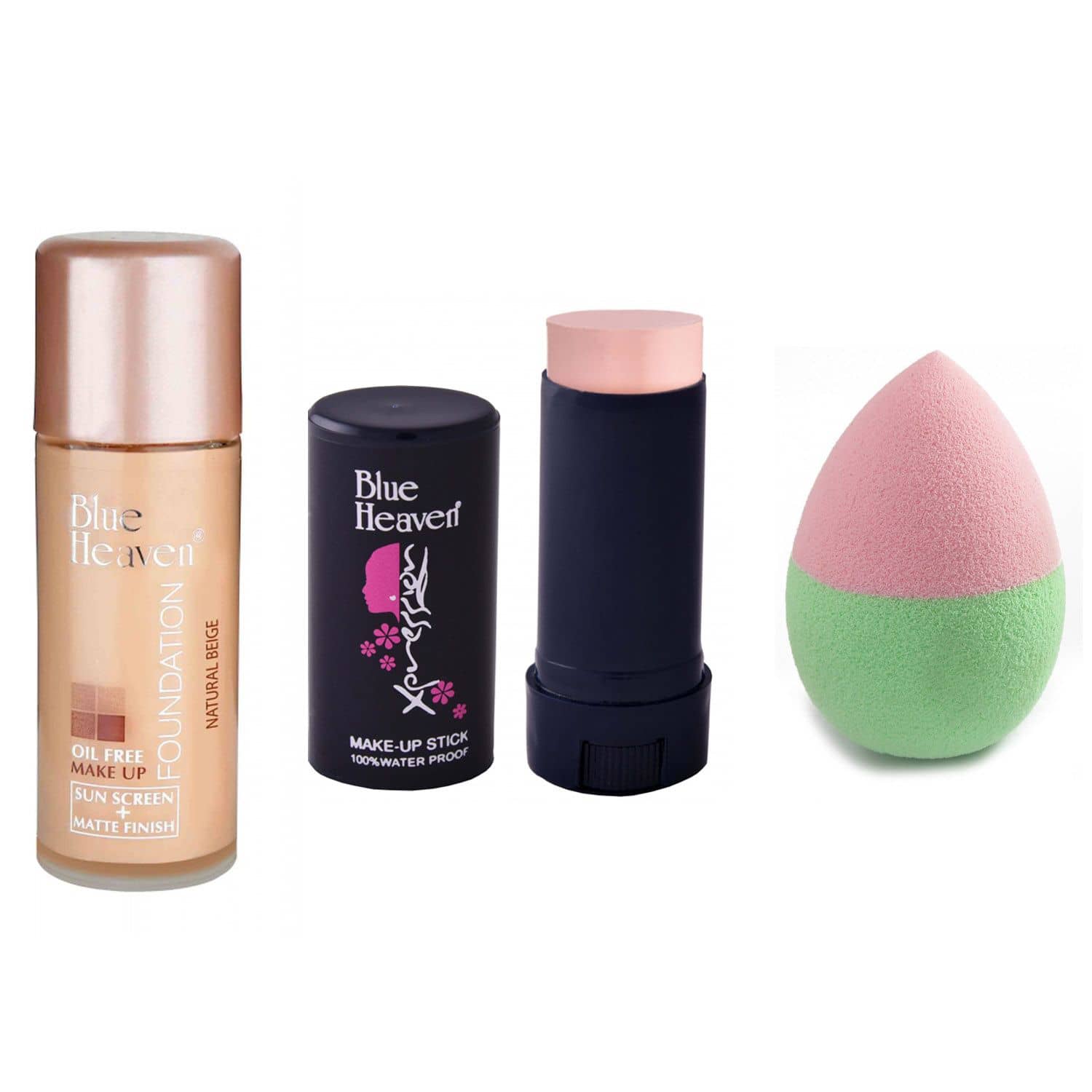 Blue Heaven Cosmetics Liquid Foundation Natural Beige 30 ml Pack of 3