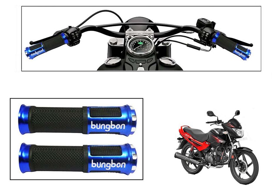 Himmlisch Bungbon Motorcycle Handle Grip Bike Grip Cover Blue For