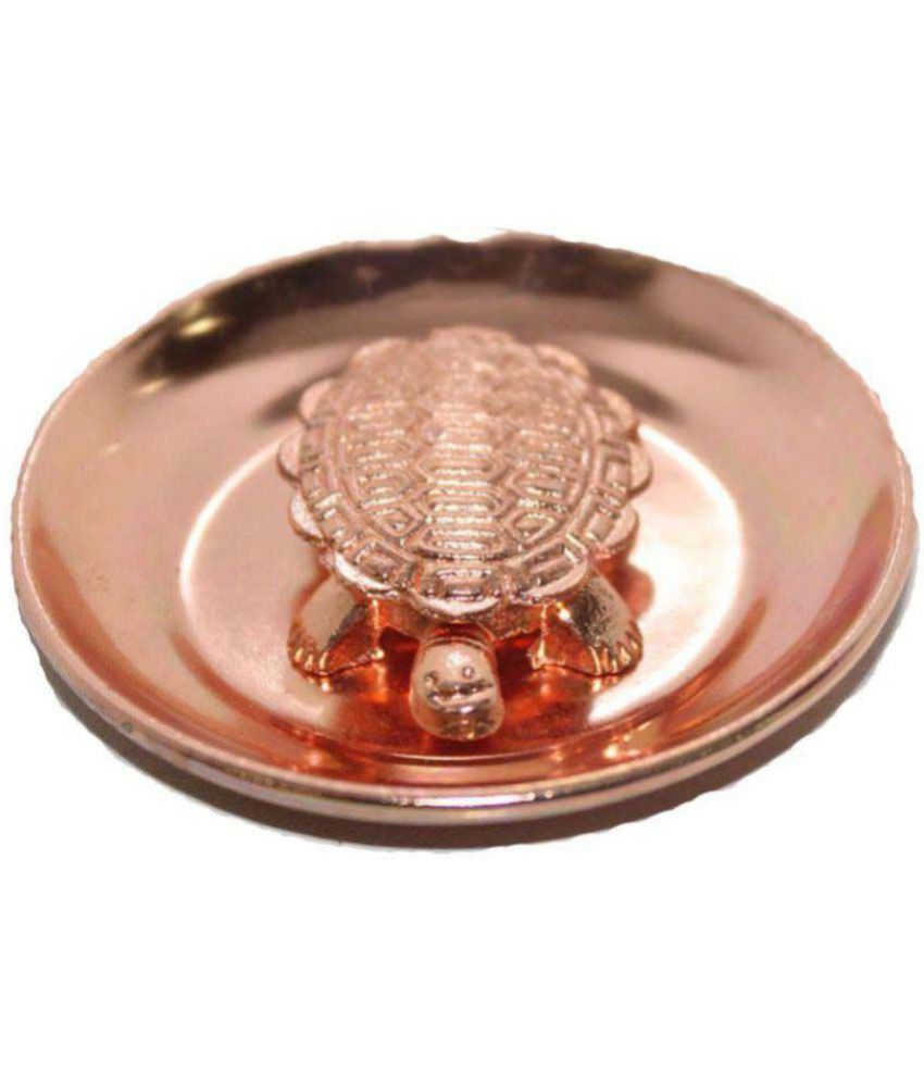     			nitin collection - Religious Copper Fengshui Vaastu Turtle Tortoise Plate /Showpiece (Pack of 1)