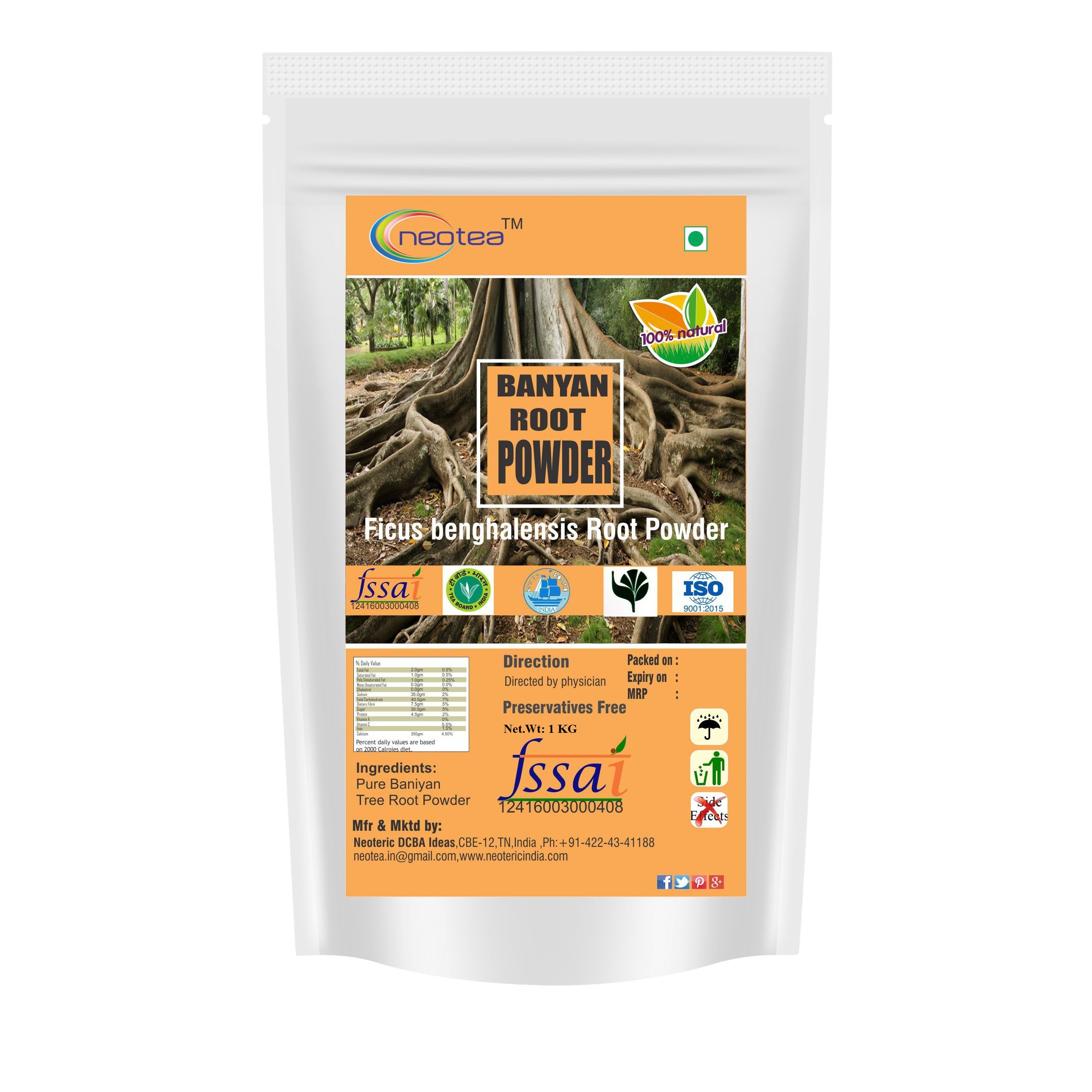 Neotea Banyan Root Powder 1000 gm: Buy Neotea Banyan Root Powder 1000 ...