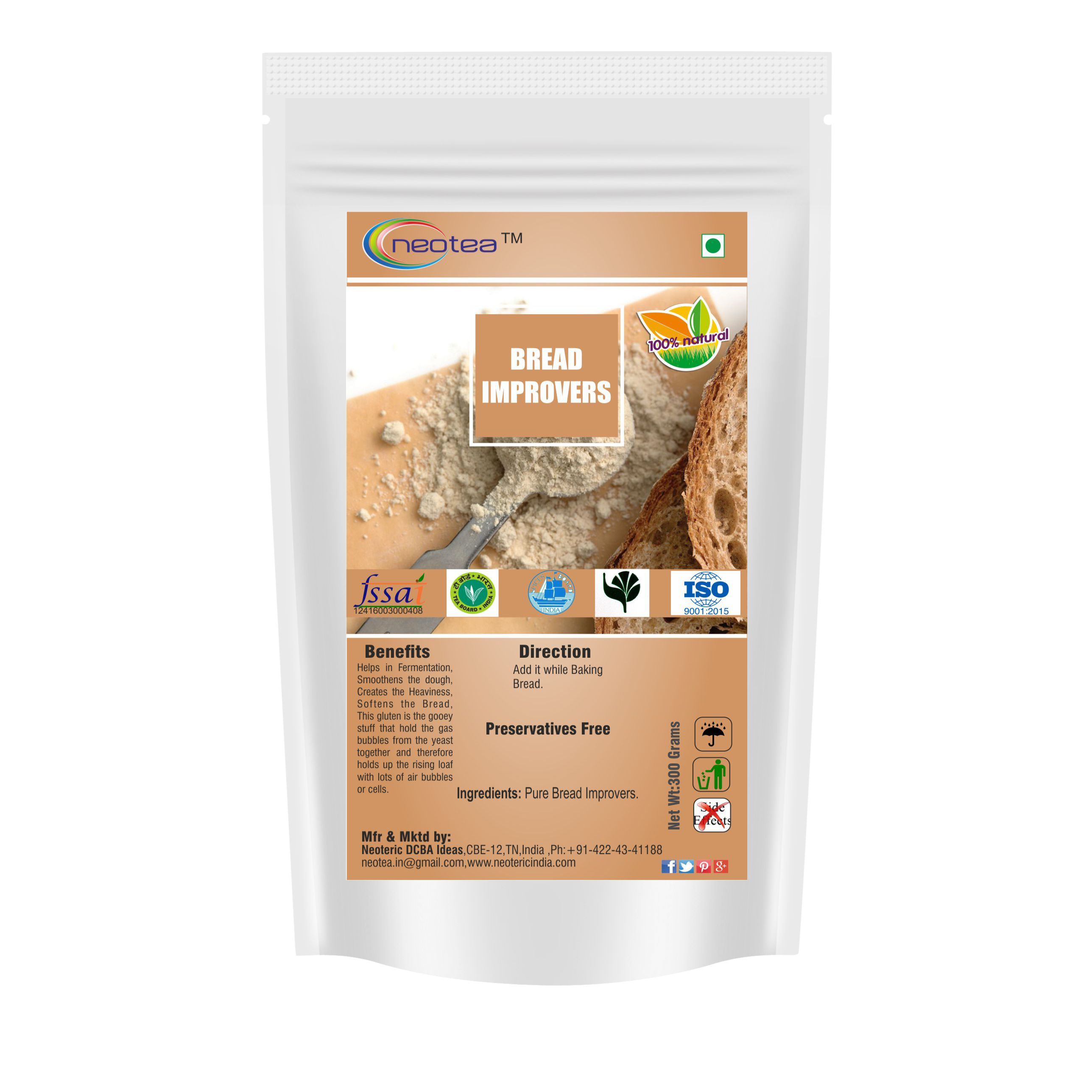 Neotea Bread Improvers Powder 300 gm: Buy Neotea Bread Improvers Powder ...