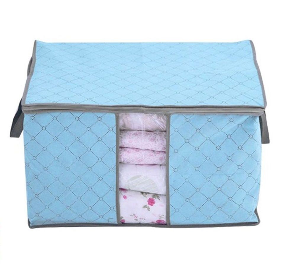 Foldable Charcoal Clothes Sweater Blanket Closet Organizer Storage Bag