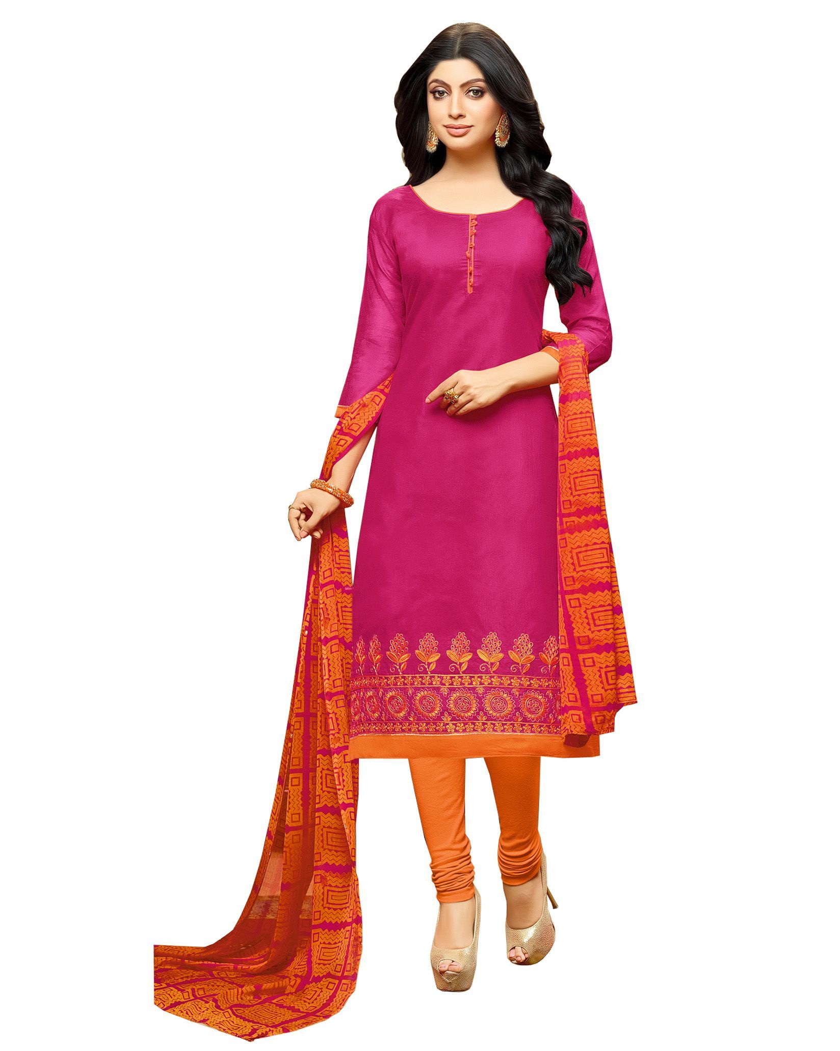 chanderi gown