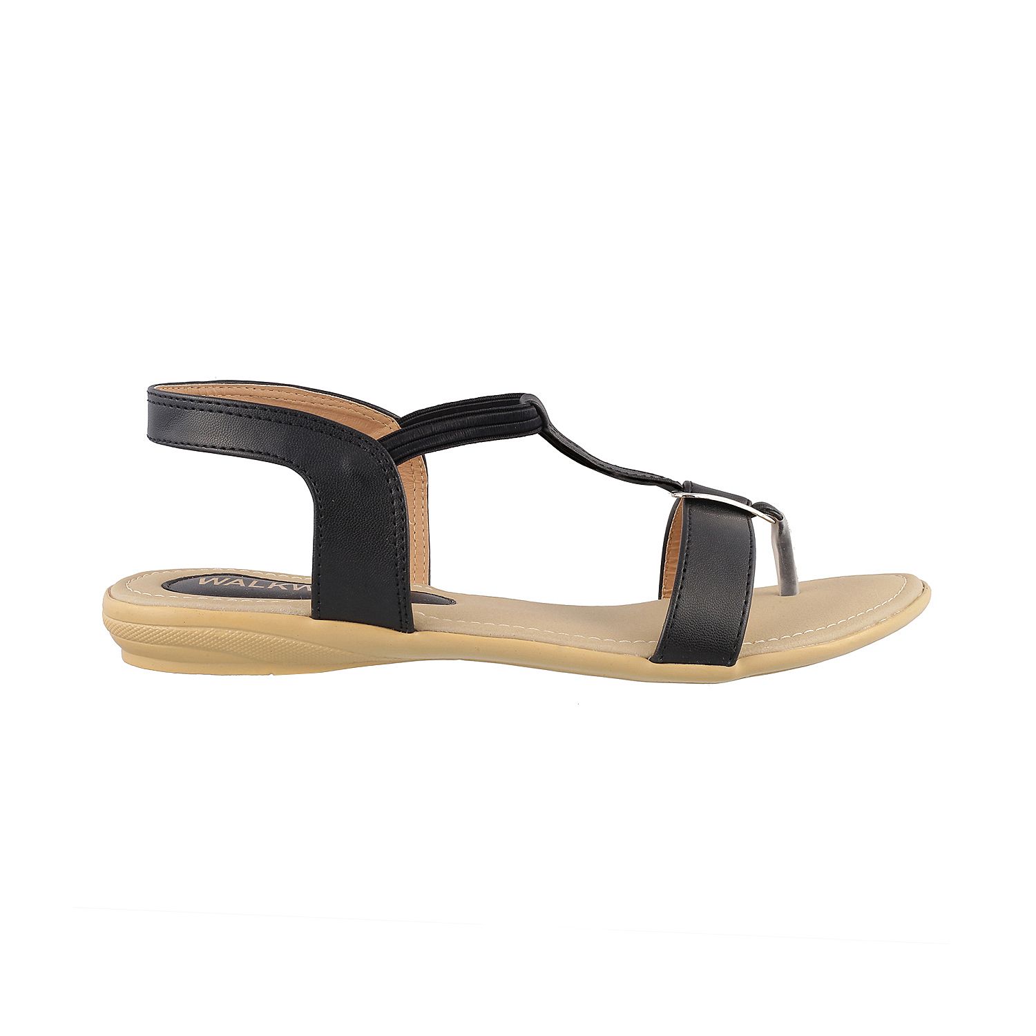 black walking flats