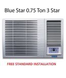 Blue Star 0.75 Ton 3 Star 3WAE081YDF Window Air Conditioner White(2018 BEE Rating) Free Standard Installation