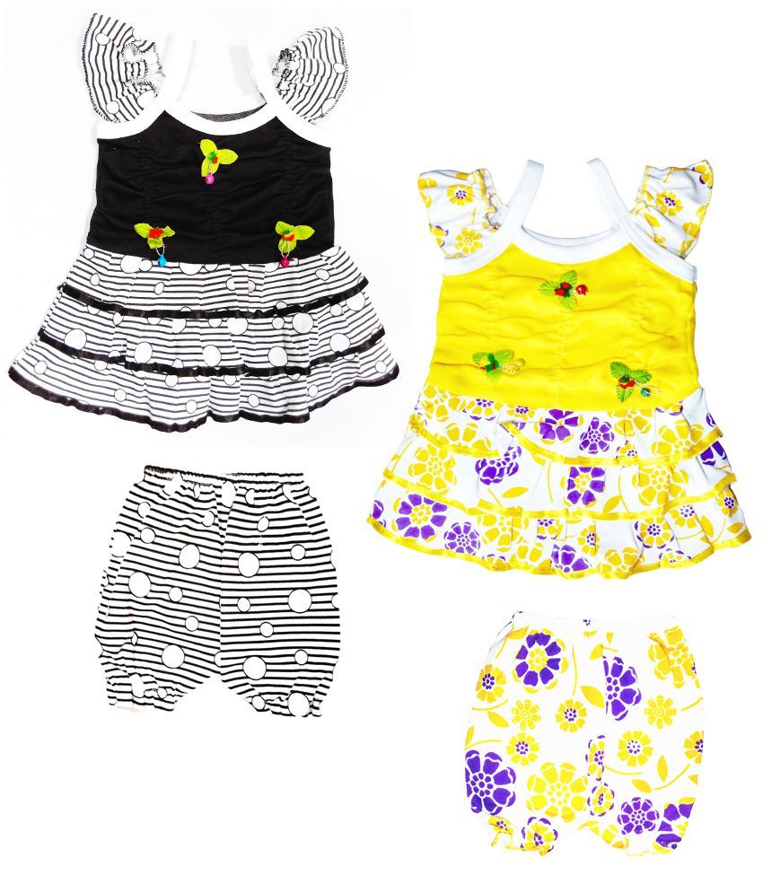 yellow and black frock