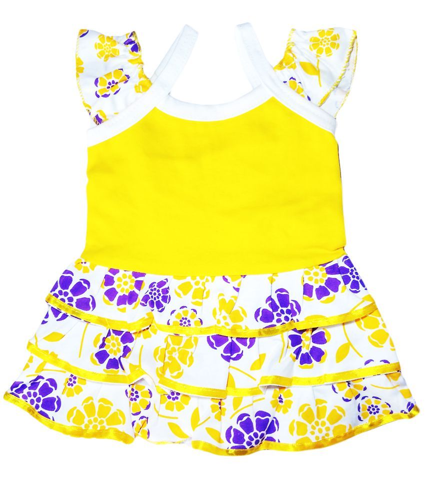 yellow and black frock