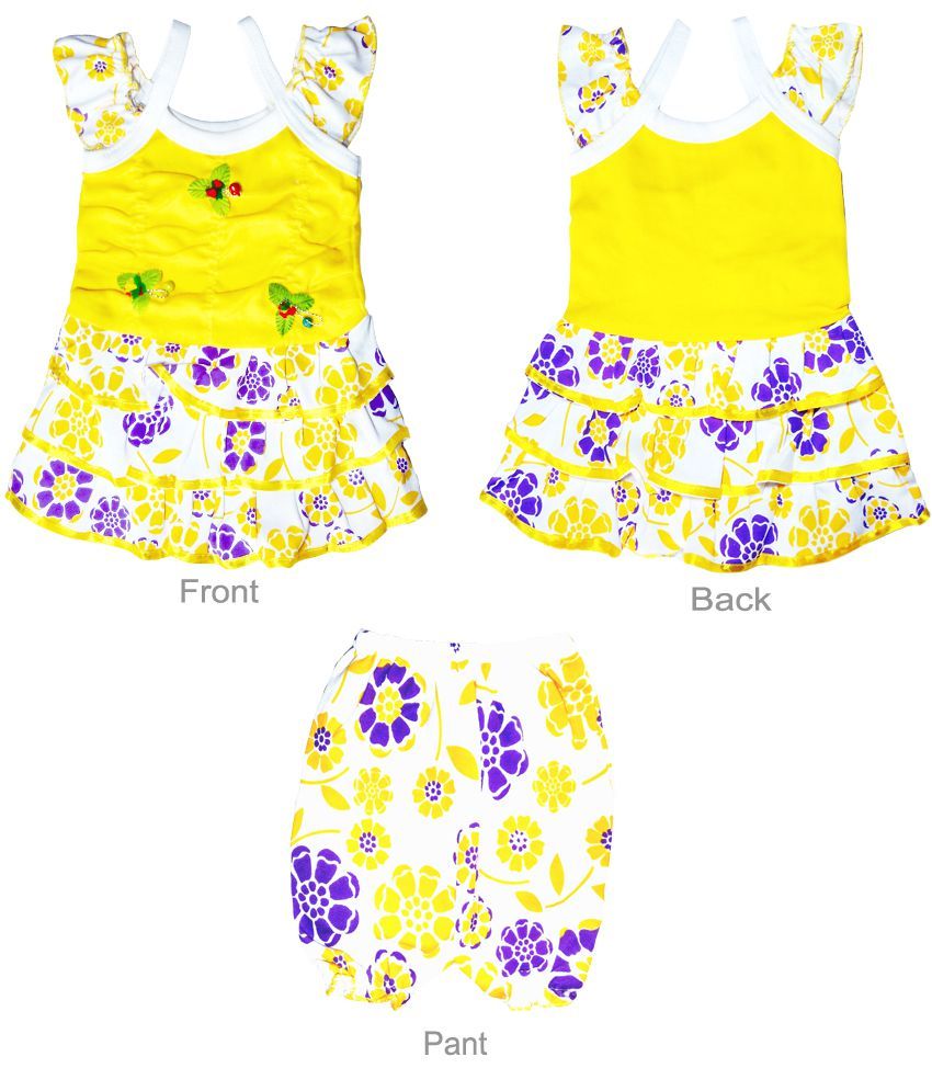 yellow and black frock