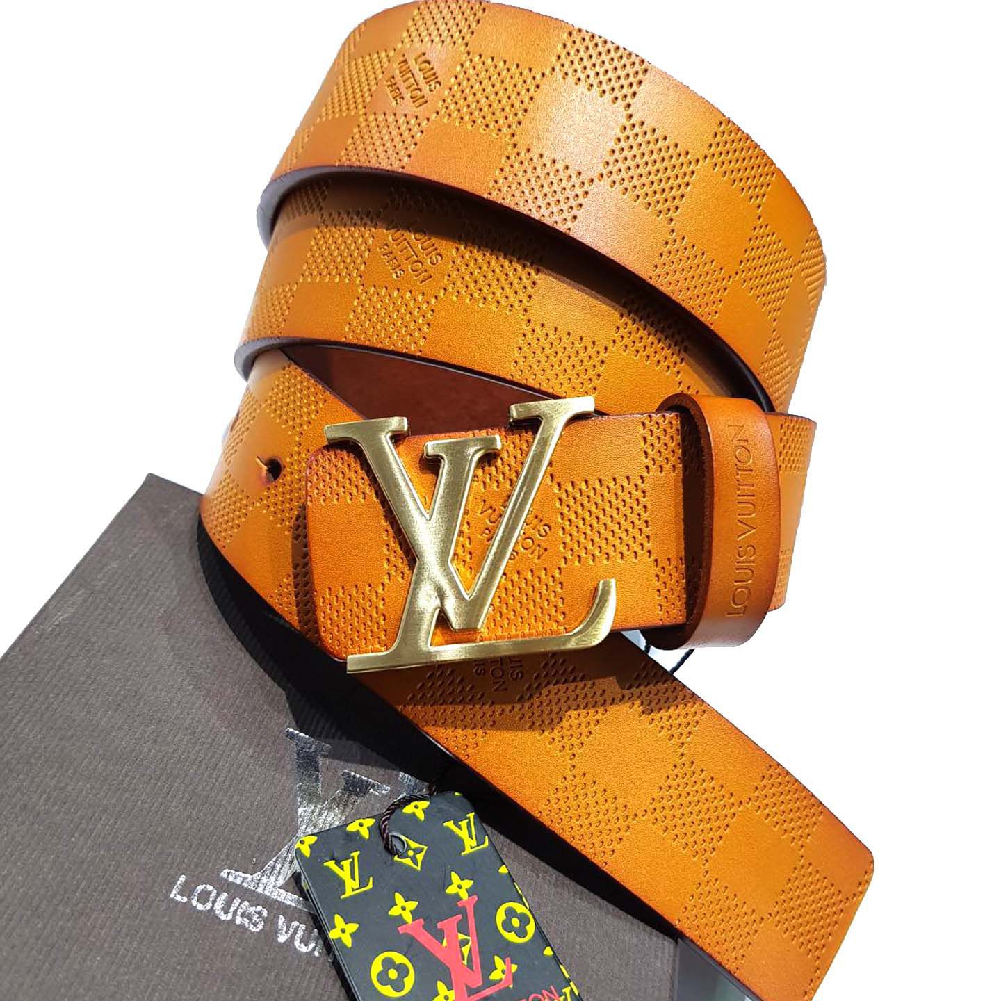LV Belt Tan Leather Party Belt: Buy Online at Low Price in India - Snapdeal
