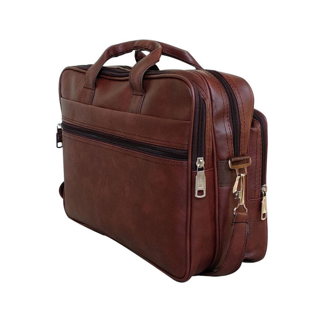 PhD Brown Synthetic Office Messenger Bag - Buy PhD Brown Synthetic ...