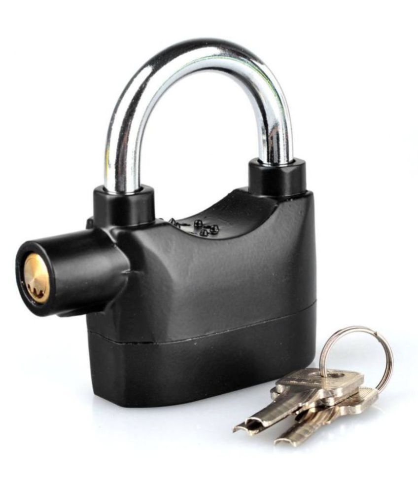     			TALC Alarm Padlock Electronic Alarm Lock for Door/Bicycle/Motorbike - Black