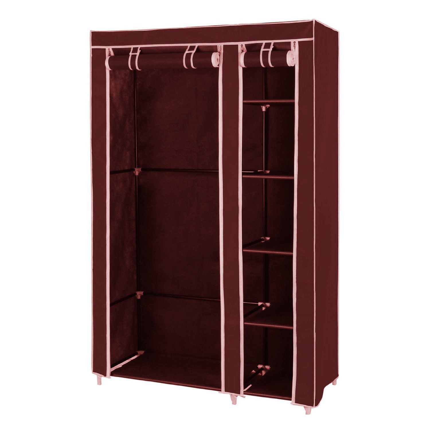     			House of Quirk Fancy & Portable Closet  Foldable Wardrobe / Foldable Almirah Cabinet Storage Organizer Cupboard Almirah Foldable Storage Rack Collapsible Cabinet