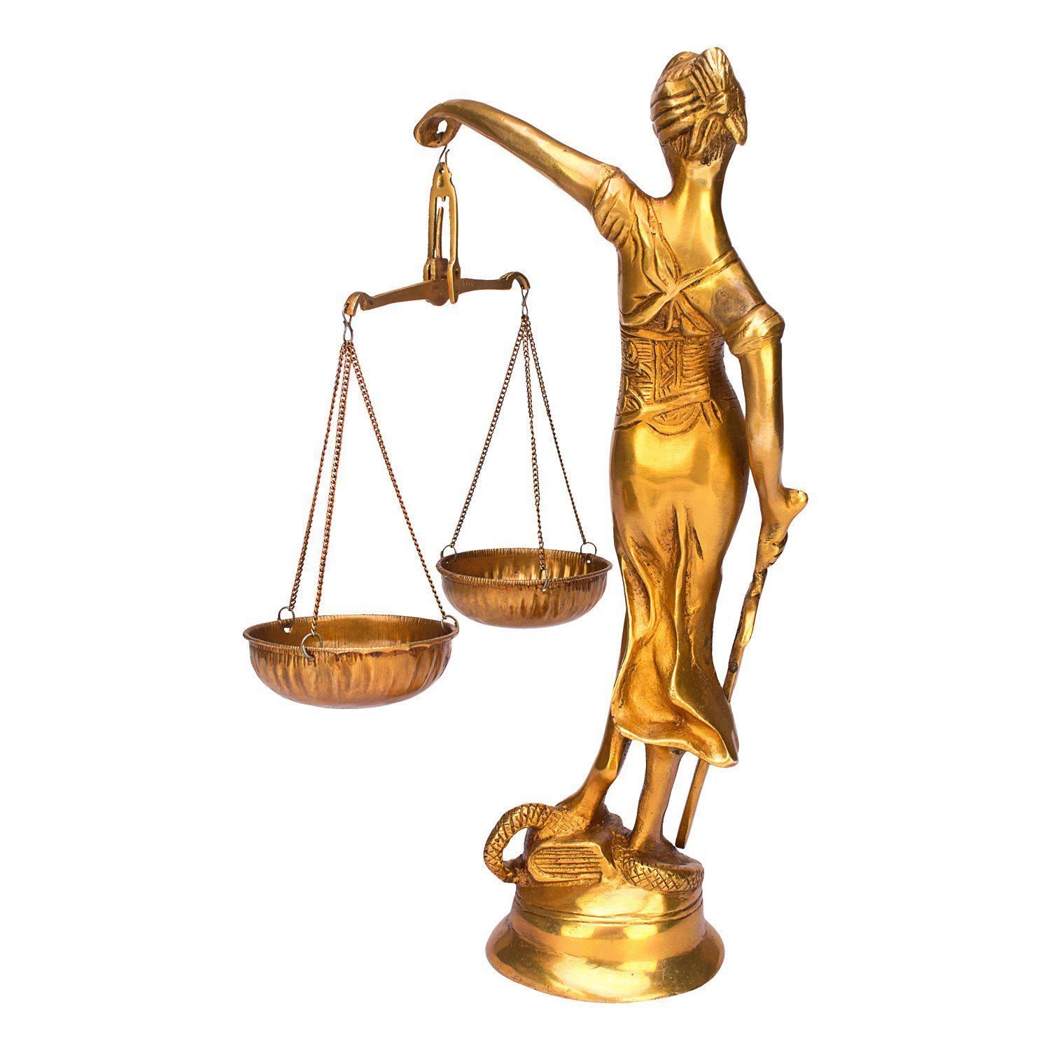 Kartique 1 Ft Large Blindfolded Justice sculptures Lady Justice