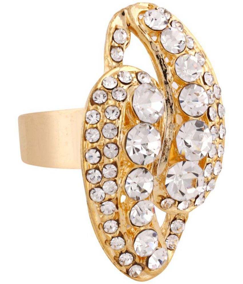Jewels Guru Exclusive White Finger Ring: Buy Jewels Guru Exclusive ...