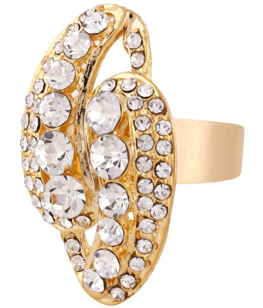 Jewels Guru Exclusive White Finger Ring: Buy Jewels Guru Exclusive ...