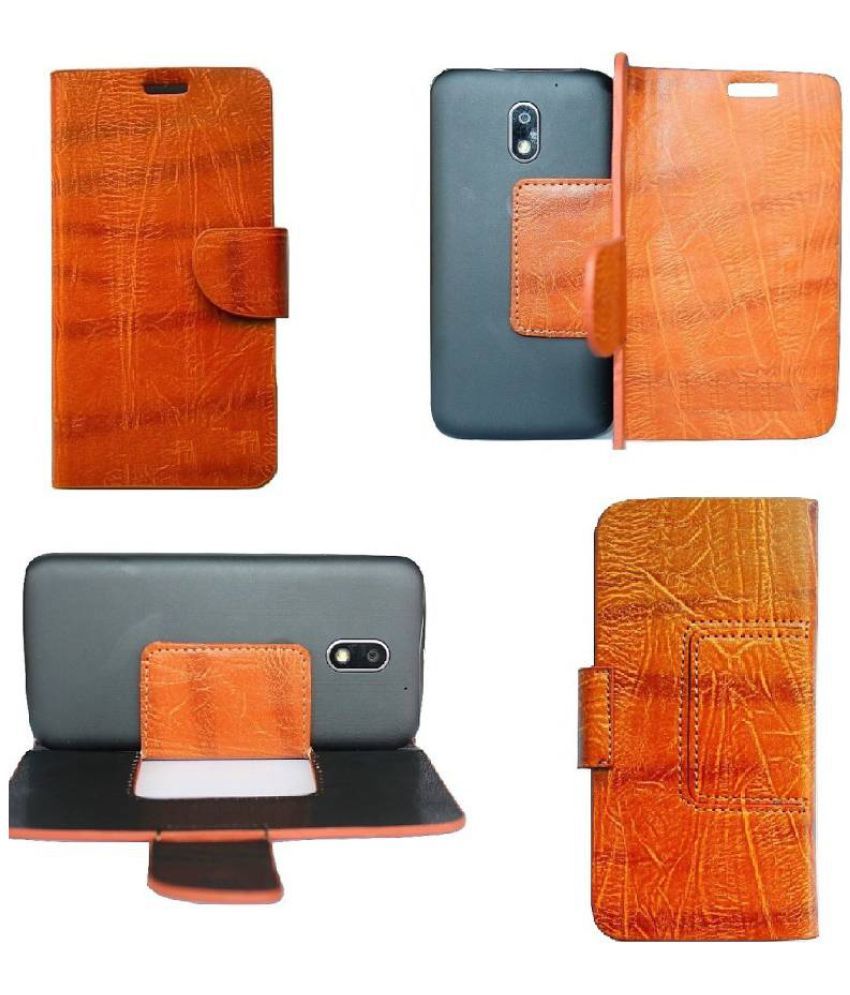 Acer Liquid Zest Plus Flip Cover by Zocardo - Brown - Flip ...