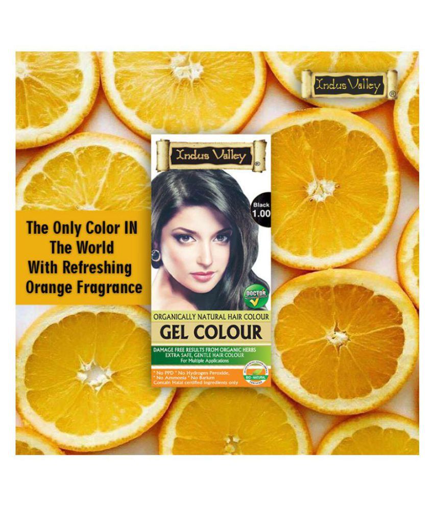 Buy Indus Valley Organically Natural Hair Color Damage Free, No Ammonia Gel Hair  Color Black  , black  Online at Best Price in India - Snapdeal