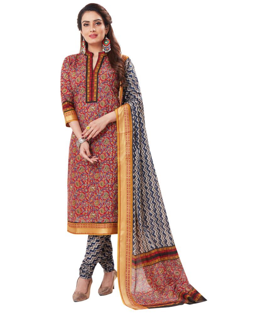 JAIPUR FABRICS Brown and Beige Gadwal Dress Material Buy JAIPUR FABRICS Brown and Beige Gadwal