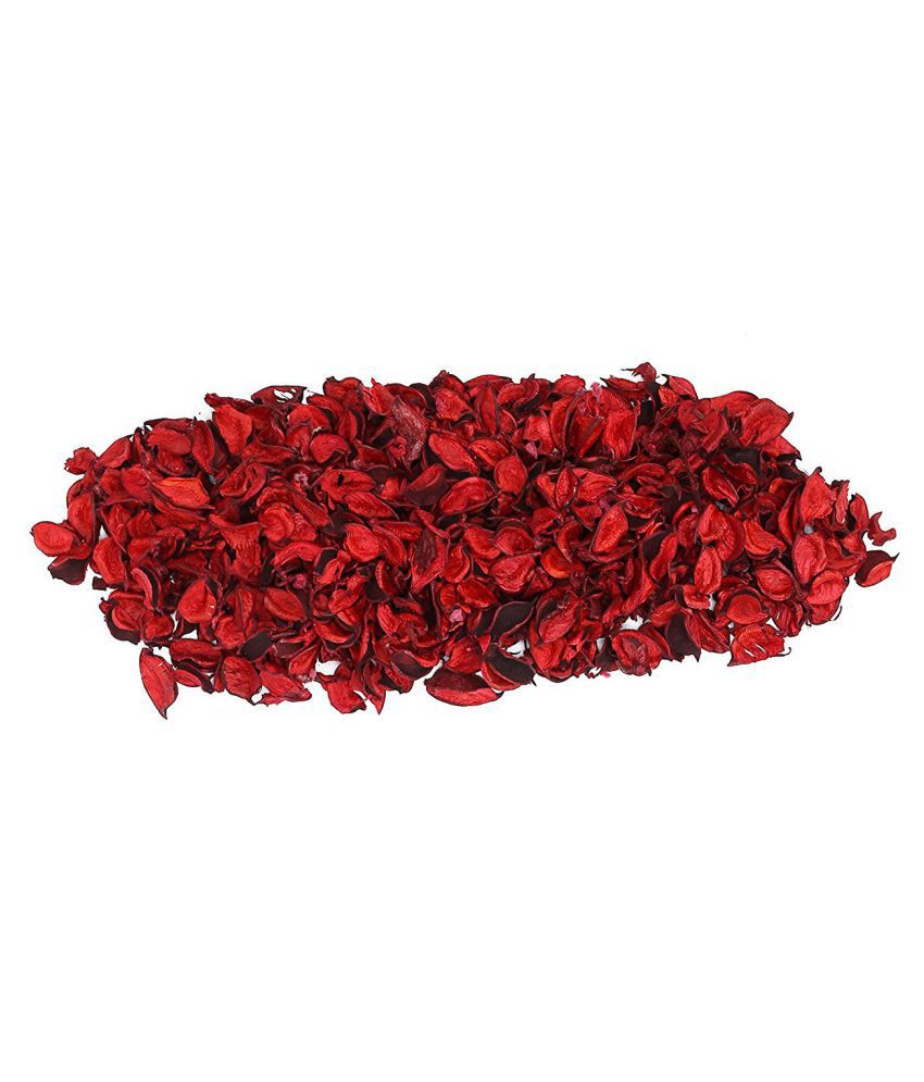     			Perfumed Potpourri Color Red 150 Gms, 100% Natural, Approx 500 Natural Leaves Assorted