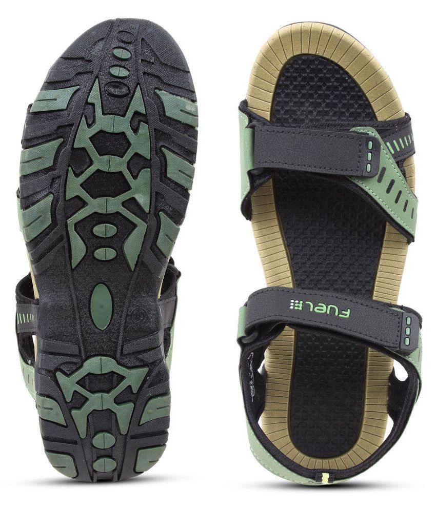 way beach men olive velcro sports sandals