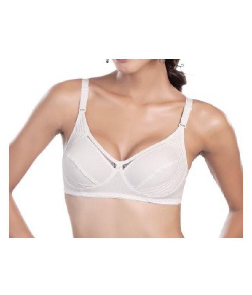 Buy Ofd Cotton Cupless Bra White Online At Best Prices In India