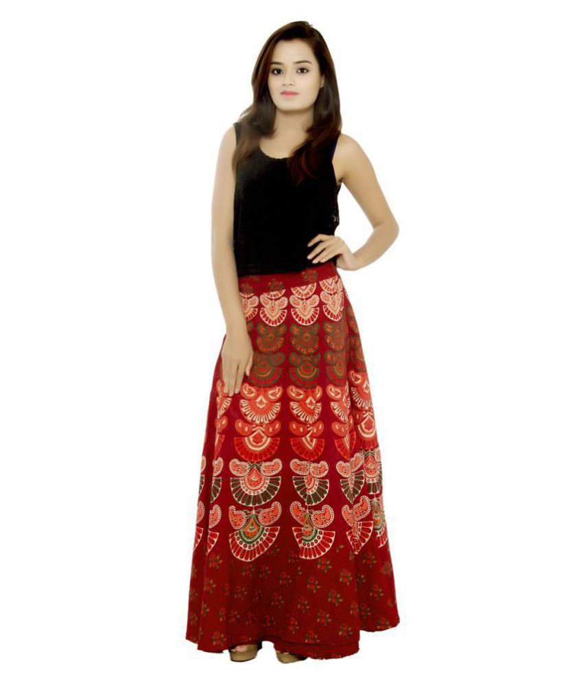 Buy Freya Studio Cotton A-Line Skirt - Multi Color Online at Best ...