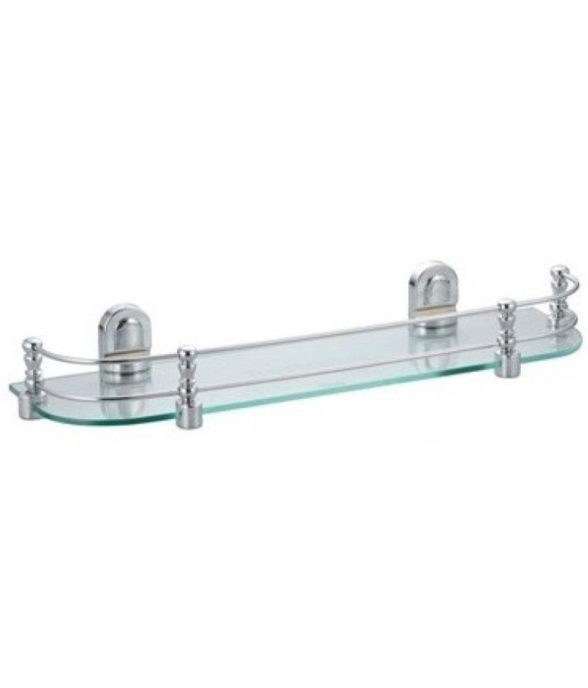 Buy SSS 8MM Glass Shelve Glass Wall Hanging Shelf 15x6x4 cm (Bathroom Holder