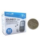 Infopia Gluneo Lite 50 Strips With Glucometer Battery