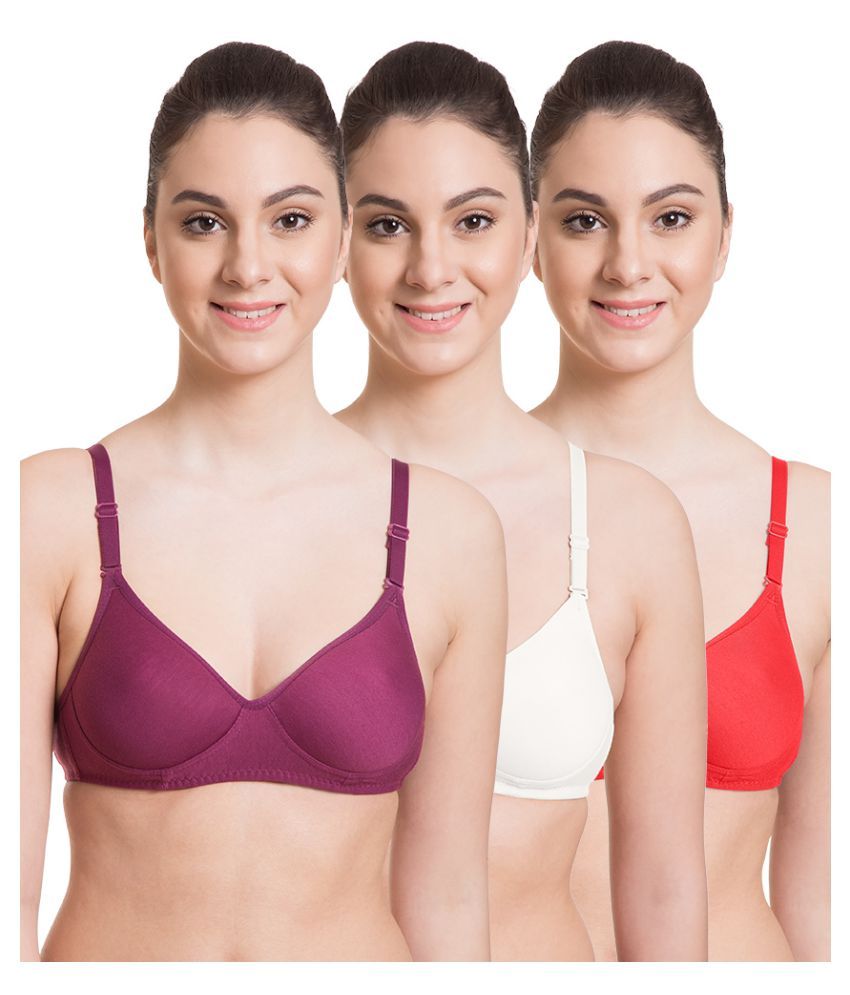 Buy Komli Cotton Seamless Bra White Online At Best Prices In India Snapdeal