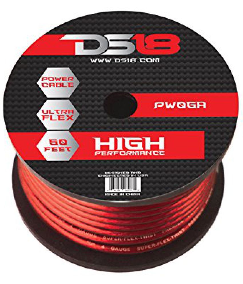 Ds18 Pw 0ga 50rd 0 Gauge 50 Feet Power Cable Red Buy Ds18 Pw 0ga 50rd 0 Gauge 50 Feet Power Cable Red Online At Low Price In India Snapdeal