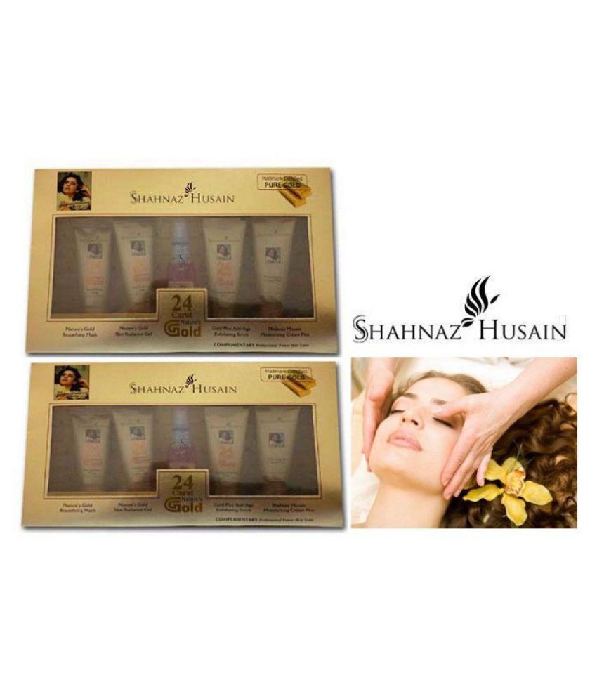 Royal Combo Shahnaz Husain 24 Carat Pure Gold Facial Kit Face 85