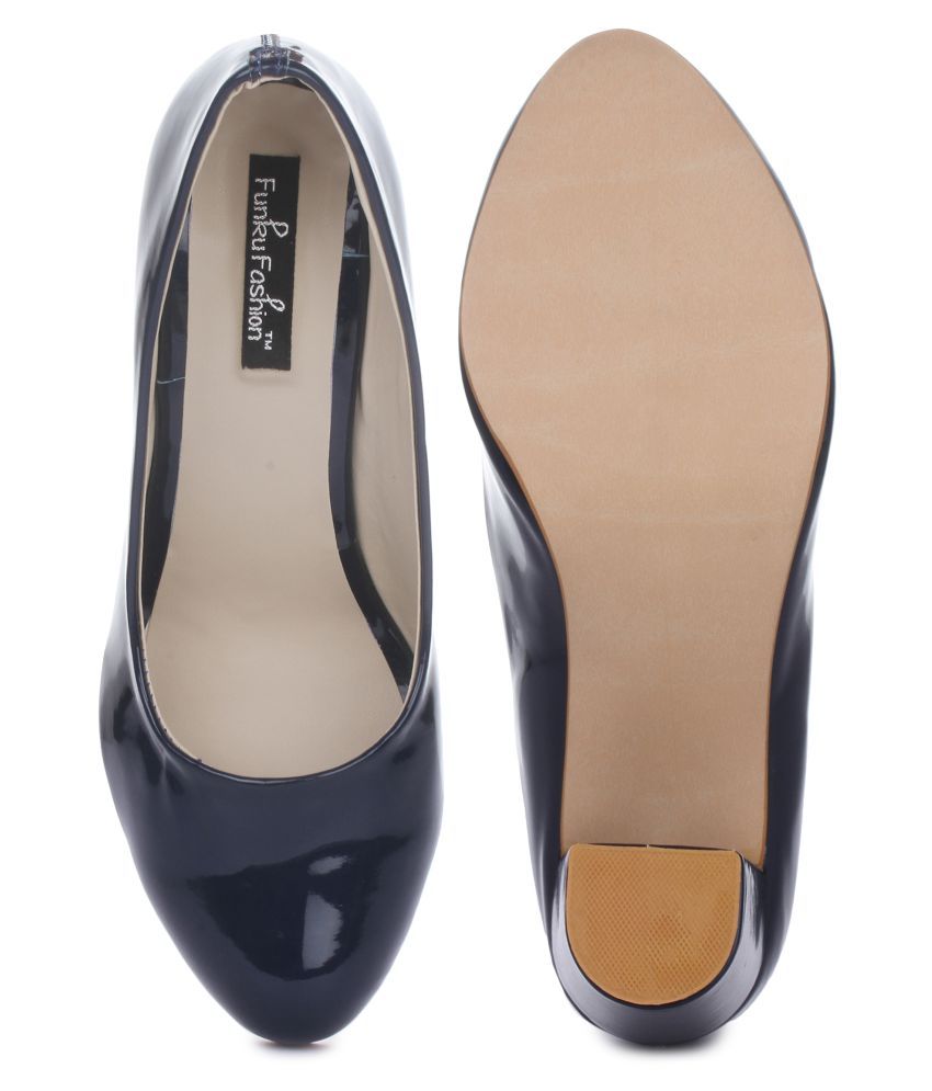navy block heels closed toe