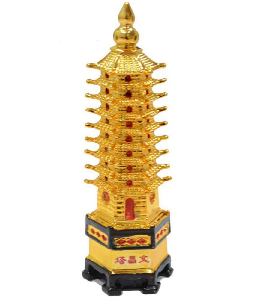     			King Collection Yellow Feng Shui Education Tower