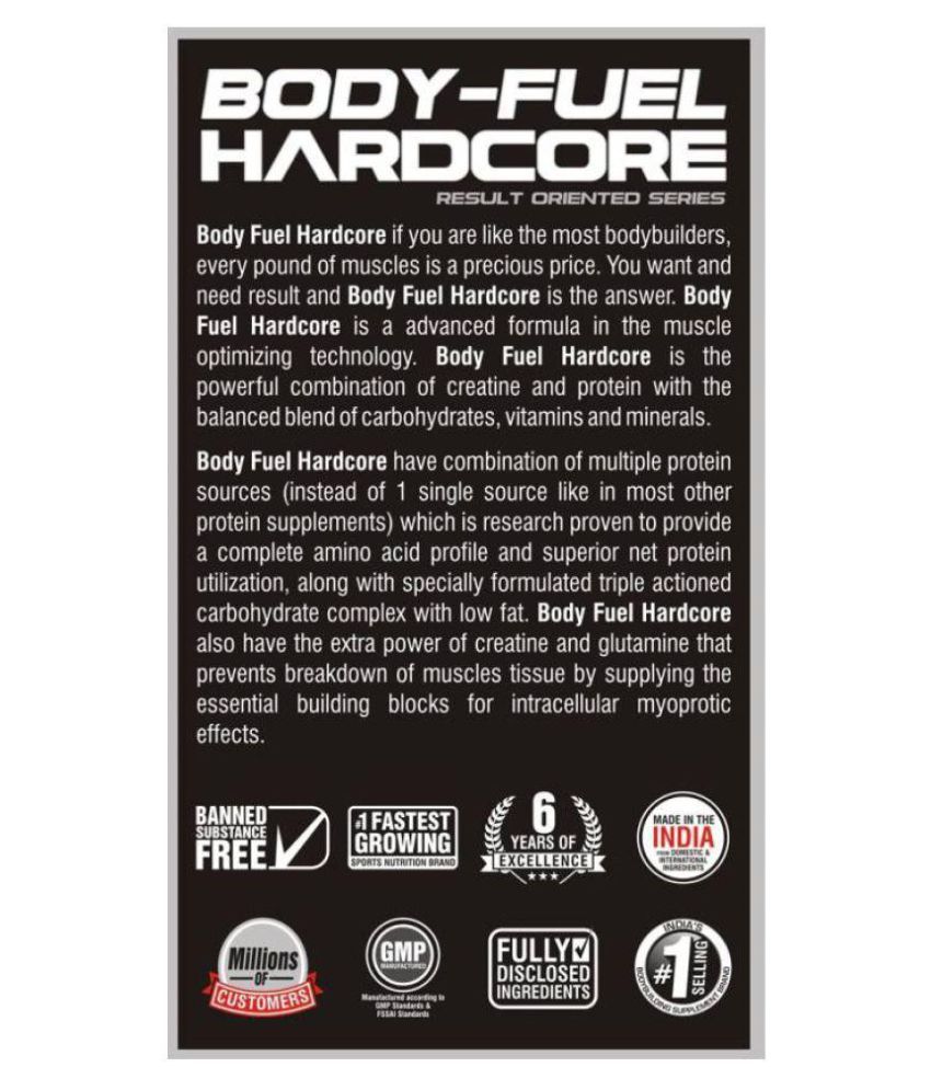 BIG MUSCLES Body Fuel Hardcore Powder 6 lb Chocolate Buy BIG MUSCLES