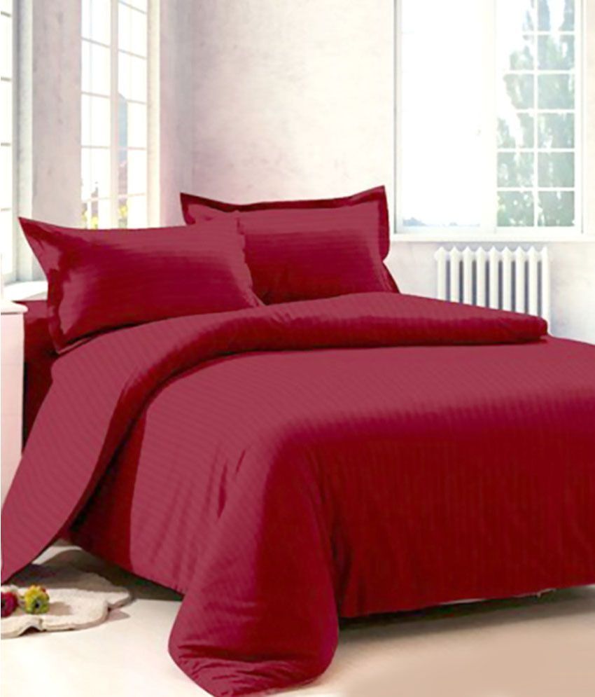 Bombay Dyeing Cotton King Size Bed Sheet With 2 Pillow Covers Buy
