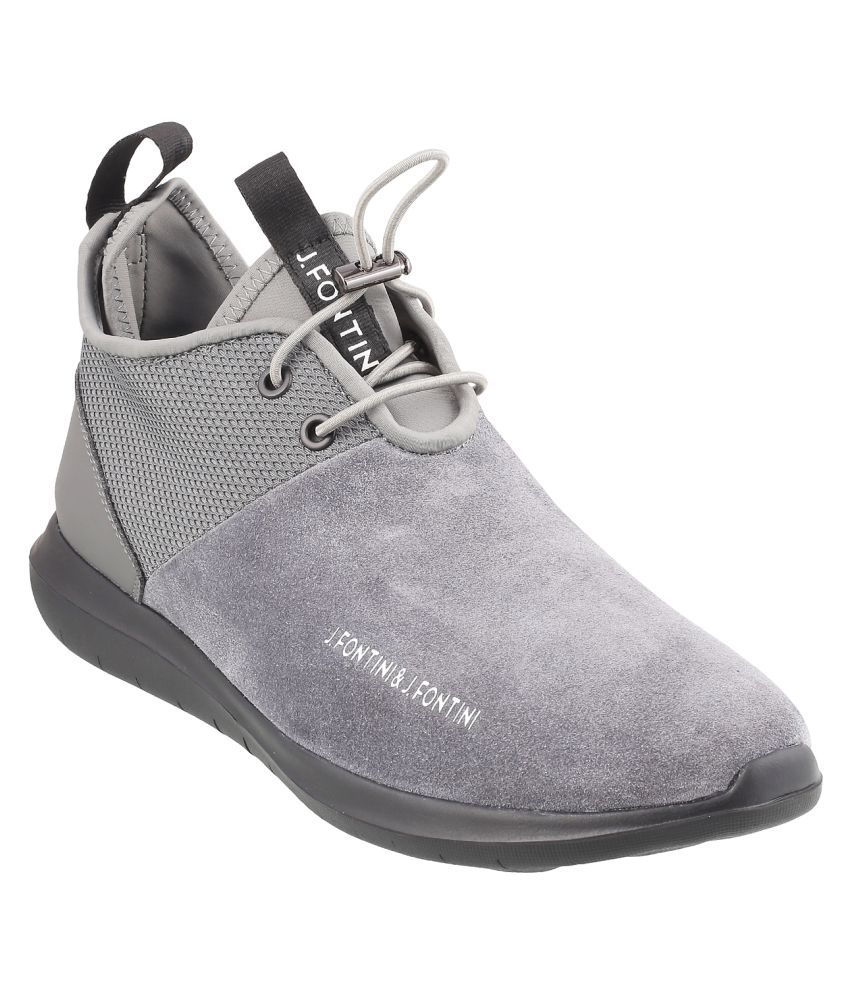 J FONTINI Derby Genuine Leather GRAY 