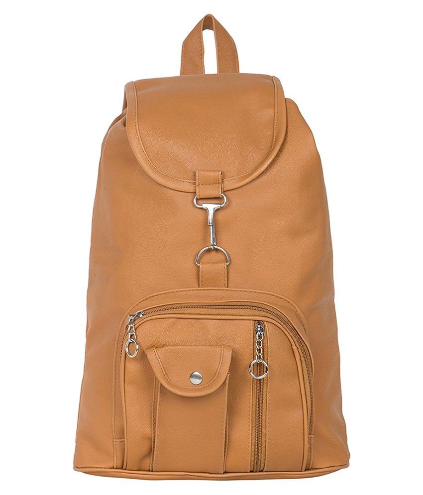     			Bizarre Vogue Stylish College Bags Backpacks For Women & Girls (Mustard, BV927)