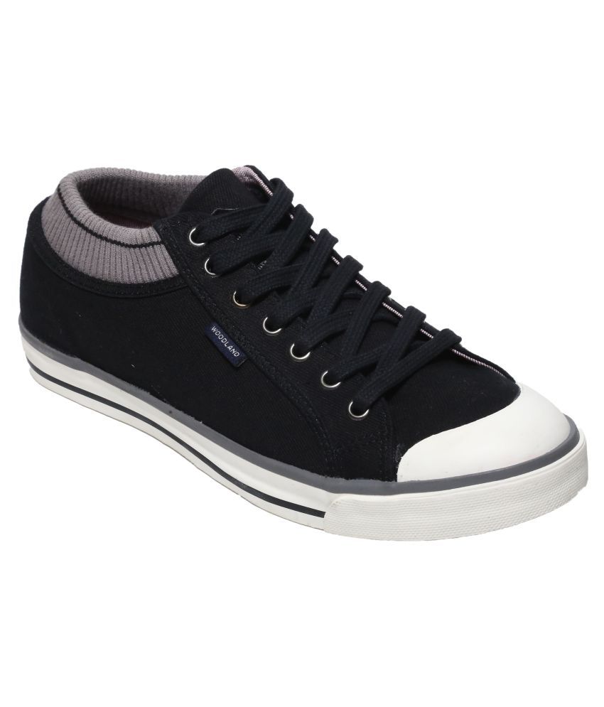 woodland black high ankle sneakers