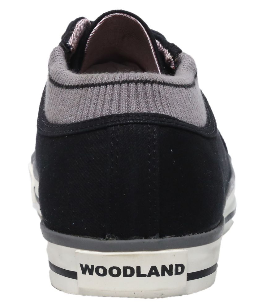 woodland black high ankle sneakers