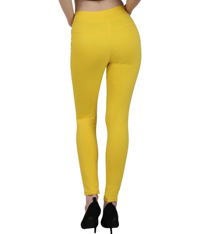 yellow jeggings